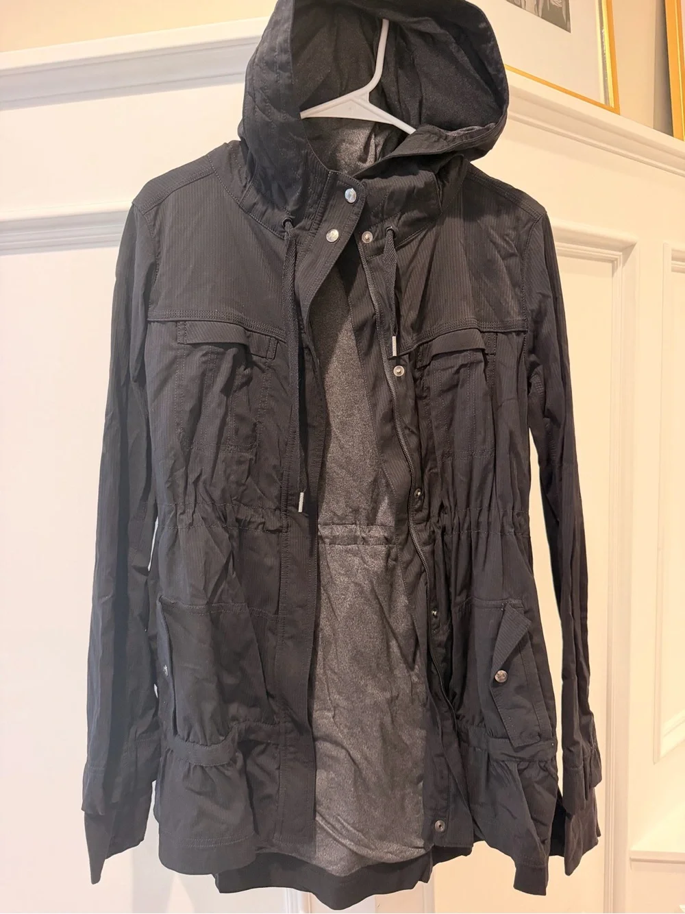 lululemon athletica Black Hooded Utility Jacket